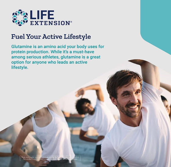 Discount Annex offers Life Extension L-Glutamine Powder, a dietary supplement promoting muscle growth and digestive health.