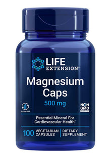  Magnesium Caps from Life Extension at Discount Annex promote heart, bone, and brain health. This essential mineral helps regulate blood pressure and supports energy production.