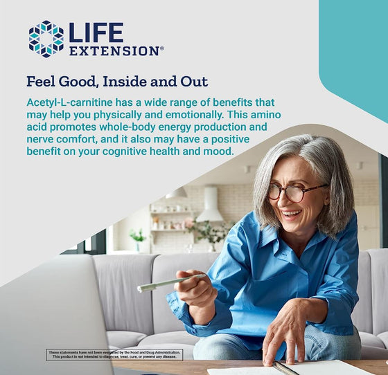 Visit Discount Annex to discover Acetyl-L-Carnitine from Life Extension. It's a powerful supplement designed to support brain and nerve cell function, while also assisting in energy metabolism. Our selection of Life Extension products ensures you receive top quality wellness support
