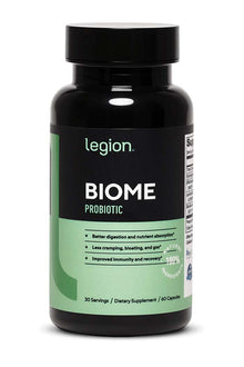  Legion Biome Probiotic showcased at Discount Annex, offering optimal gut health benefits with natural components.