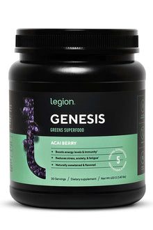  Embrace the power of nature with Legion's Genesis Greens, meticulously crafted for your wellness. Dive into a blend that combines the potent impact of Reishi mushrooms and Spirulina. Join the Discount Annex tribe and experience true green vitality.