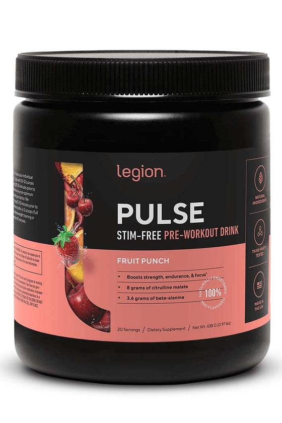 Grab the Legion Pulse Pre-Workout from Discount Annex and experience a groundbreaking shift in your fitness regimen. Natural, transparent, and potent, it's your solution for a stellar workout minus the setbacks.