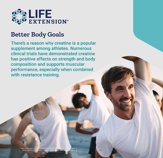 Shop Life Extension's Creatine at Discount Annex. Known for its benefits for muscle growth, strength, and performance, it's a favorite among athletes and fitness enthusiasts. Explore our range of trusted Life Extension wellness supplements.