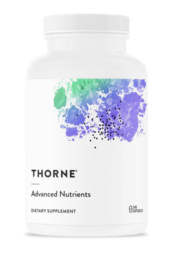 Explore the dynamic power of Thorne's Advanced Nutrients, available at Discount Annex. This potent blend supports healthy aging, cellular vitality, and eye health.