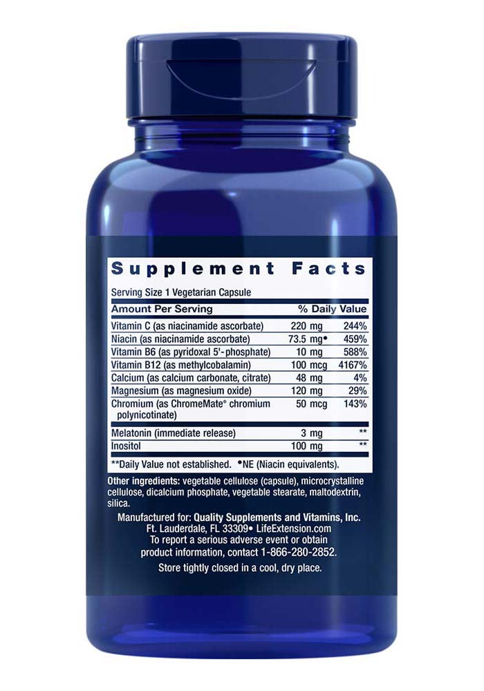 Experience superior sleep with Life Extension's Quiet Sleep Melatonin, available at Discount Annex. We're committed to providing a curated selection of supplements for your health and wellbeing.