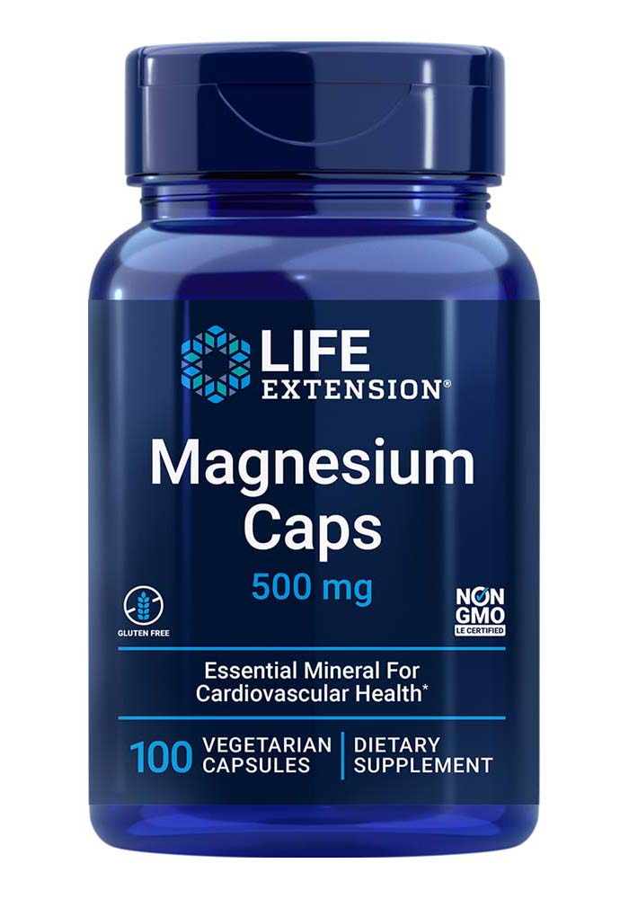 Magnesium Caps from Life Extension at Discount Annex promote heart, bone, and brain health. This essential mineral helps regulate blood pressure and supports energy production.
