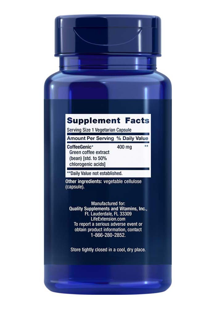 Explore Life Extension's CoffeeGenic® Green Coffee Extract at Discount Annex. It aids in maintaining healthy glucose levels and supports a healthy metabolism. Shop for top-tier Life Extension supplements and promote your wellbeing journey.