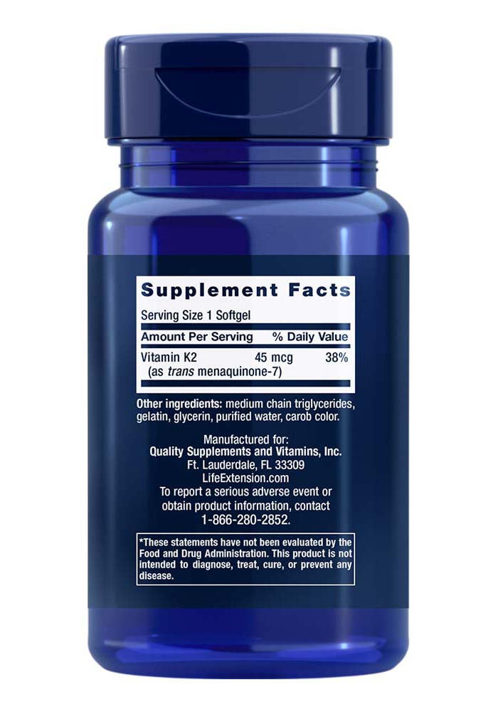 At Discount Annex, find Life Extension's Vitamin K2 (Low Dose), supporting bone health and arterial health. Our health supplements are carefully selected for their quality and effectiveness.