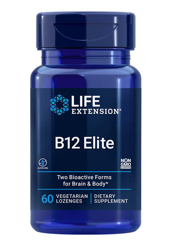 B12 Elite from Life Extension, available at Discount Annex, is a supplement renowned for promoting brain health, energy metabolism, and the production of red blood cells. It offers bioactive forms of B12, vital for optimal body functions. Explore our Life Extension selection.