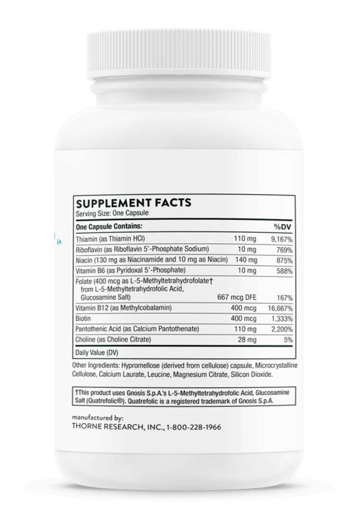 Discover vitality with Thorne's Balanced B Vitamin Complex, offered by Discount Annex. This potent blend of B vitamins supports neurological health, cellular energy production, and metabolic functions, making it an essential wellness supplement.