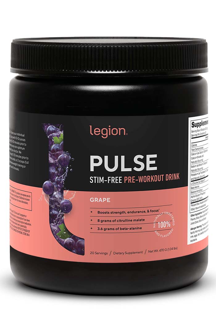 Grab the Legion Pulse Pre-Workout from Discount Annex and experience a groundbreaking shift in your fitness regimen. Natural, transparent, and potent, it's your solution for a stellar workout minus the setbacks.