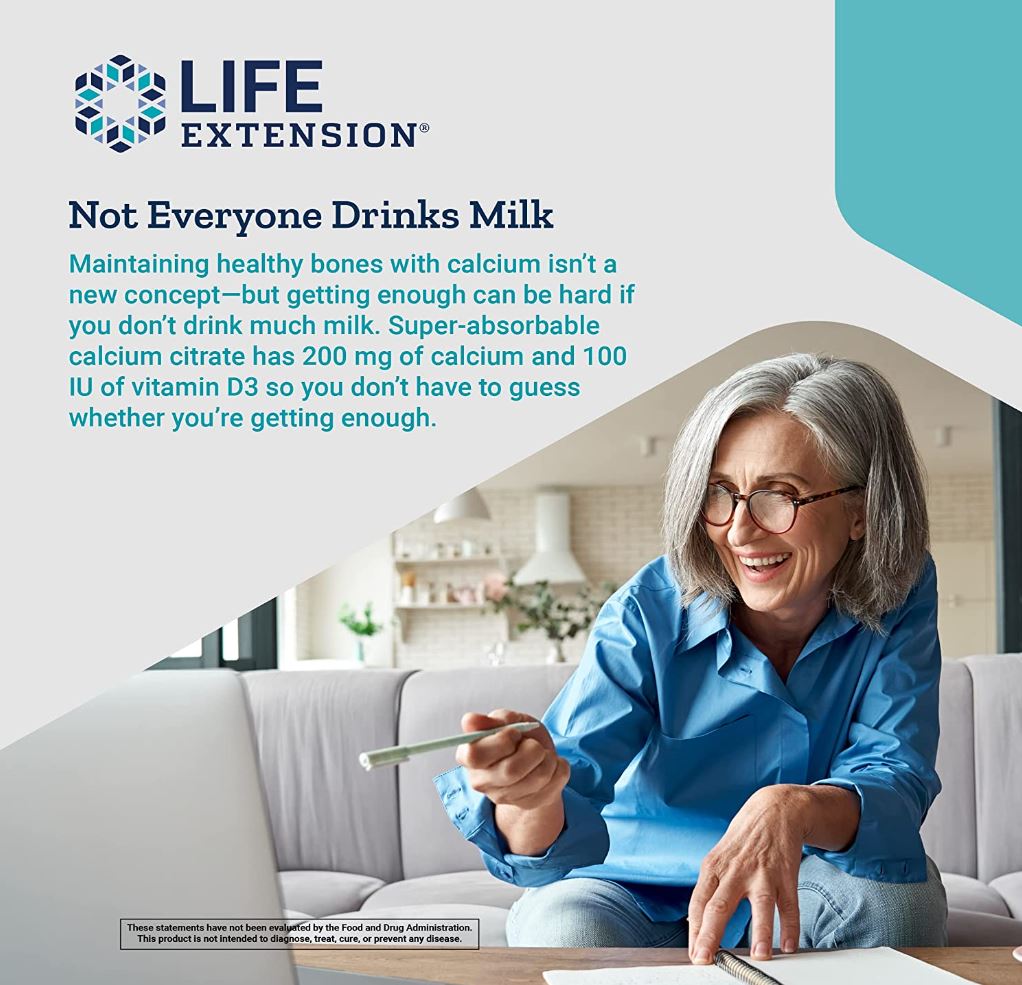 Discount Annex brings you Life Extension's Calcium Citrate with Vitamin D, designed to support bone health, muscle function, and more. An ideal balance of calcium and vitamin D3 makes it a top choice for bone health. Browse Life Extension's products with us