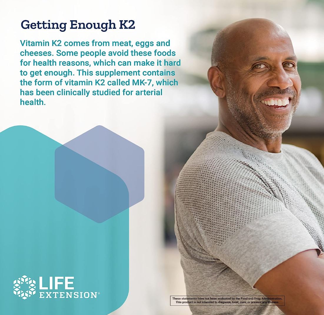 At Discount Annex, find Life Extension's Vitamin K2 (Low Dose), supporting bone health and arterial health. Our health supplements are carefully selected for their quality and effectiveness.