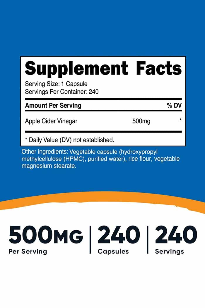 Discover the health benefits of Nutricost's Apple Cider Vinegar capsules, a high-quality supplement for digestion, weight management, and overall health. Now available at a discounted price at Discount Annex, these capsules are an easy and effective way to reap the benefits of apple cider vinegar.