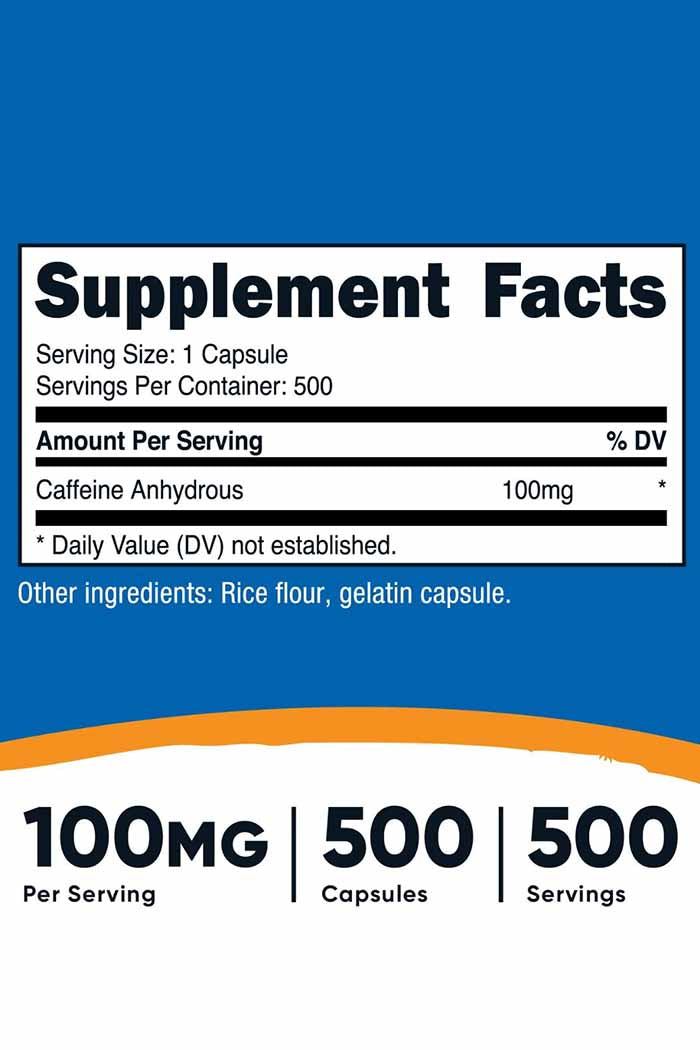 Nutricost's Caffeine capsules from Discount Annex provide a potent energy lift and enhanced focus. Ideal for athletes and individuals needing a performance boost.