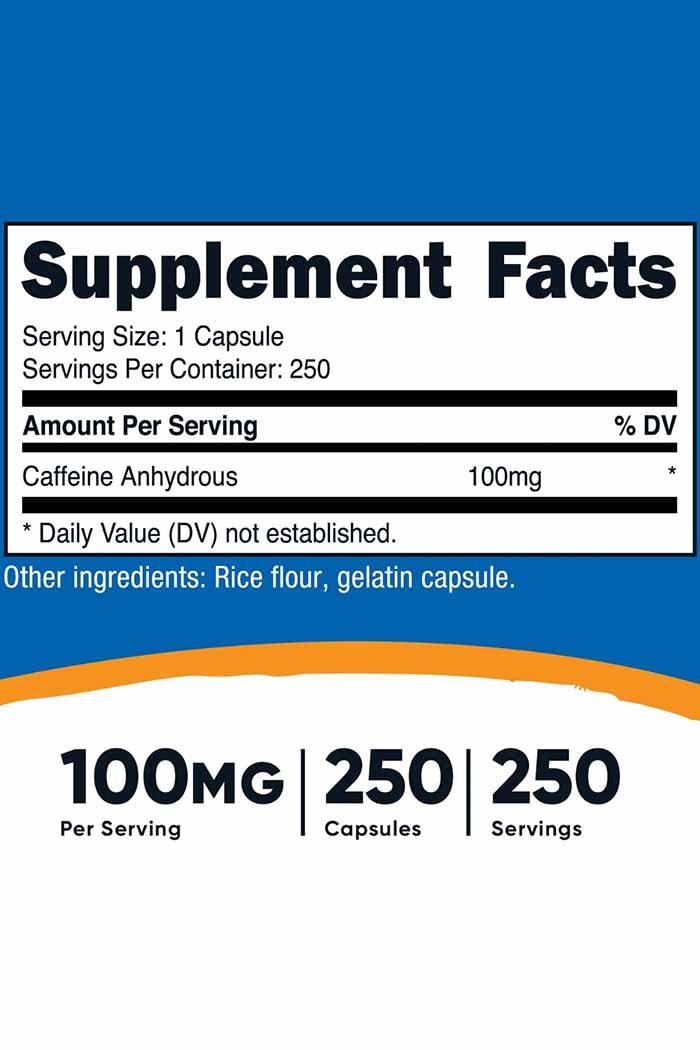 Nutricost's Caffeine capsules from Discount Annex provide a potent energy lift and enhanced focus. Ideal for athletes and individuals needing a performance boost.