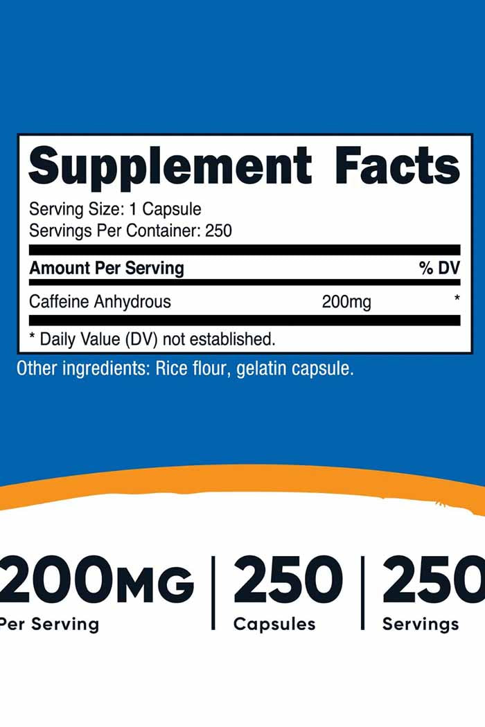 Nutricost's Caffeine capsules from Discount Annex provide a potent energy lift and enhanced focus. Ideal for athletes and individuals needing a performance boost.