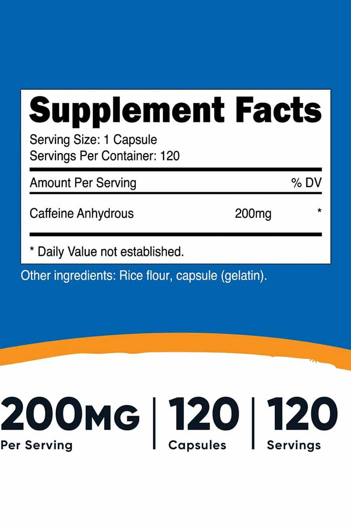 Nutricost's Caffeine capsules from Discount Annex provide a potent energy lift and enhanced focus. Ideal for athletes and individuals needing a performance boost.