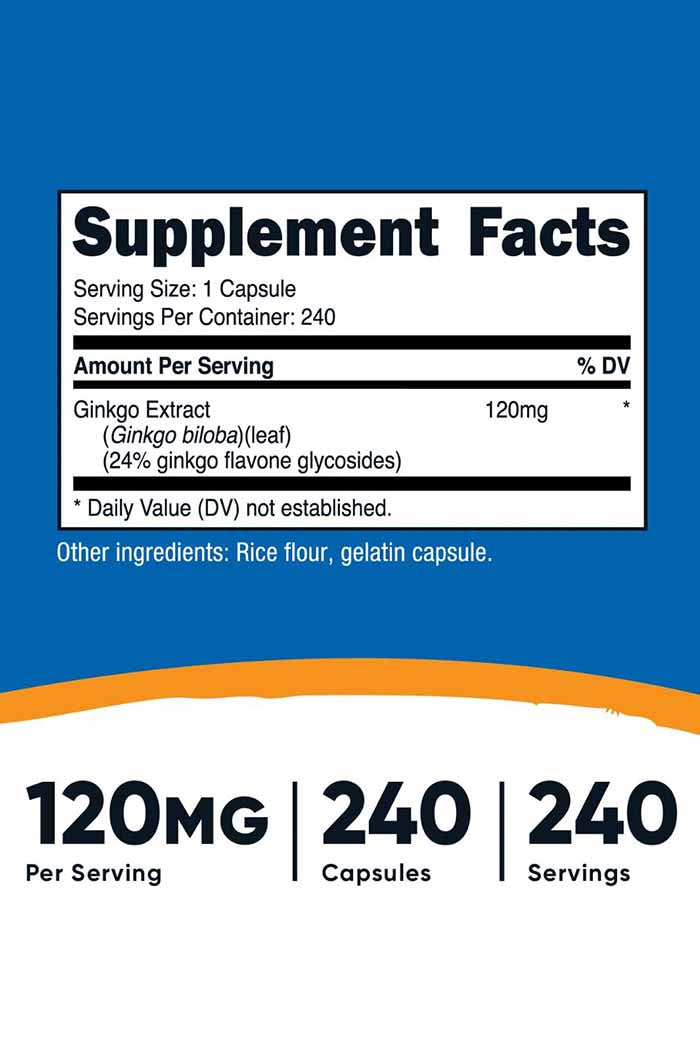 Get Nutricost's premium Ginkgo Biloba supplement at Discount Annex, a bridge to enhanced cognitive and circulatory health. A true blend of tradition and modernity for boosting memory, mental agility, and healthy blood flow.