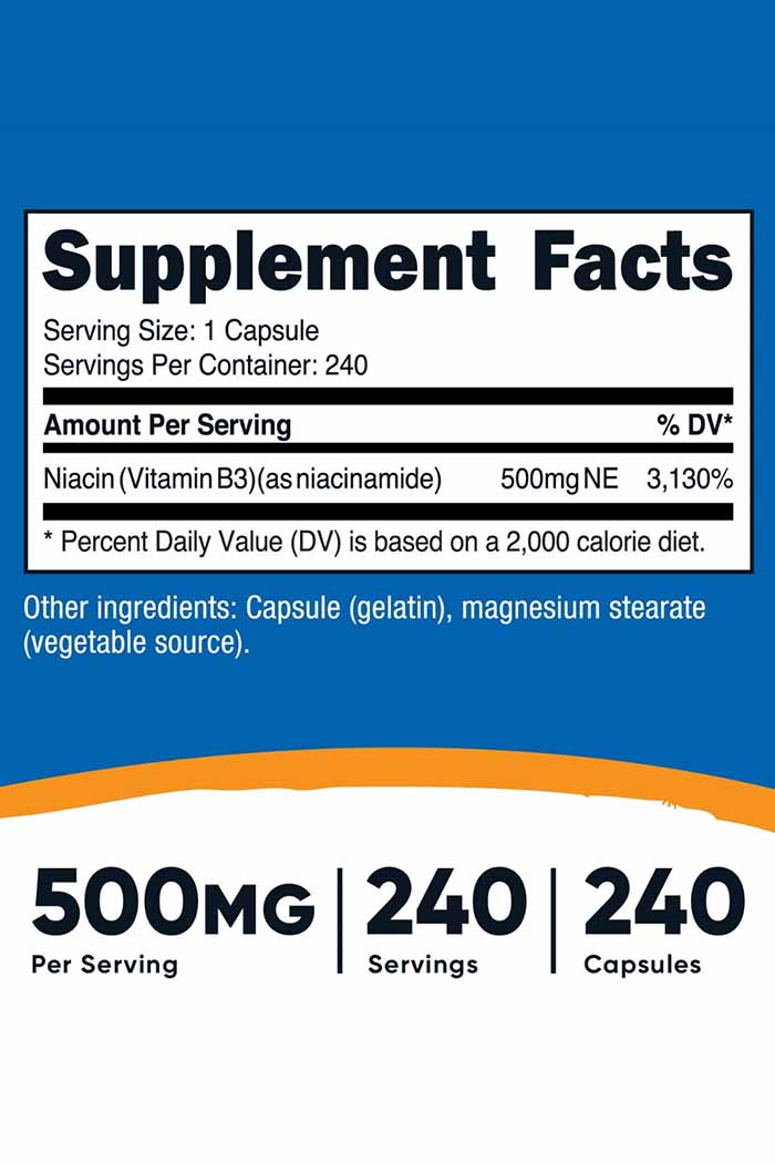 Discover Nutricost's Niacinamide supplement - your ally for enhanced energy metabolism, cognitive performance, and skin health. Enjoy discount annex offers on this high-quality product, designed to support the health of vital organs such as the eyes and liver, contributing to your overall well-being.