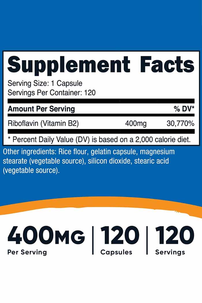 Unveil an enhanced wellness journey with Nutricost's Vitamin B2 Riboflavin, offering 120 potent servings per bottle. Perfect for boosting energy, supporting eye health, and nourishing your skin and hair. Shop at Discount Annex for exclusive deals.
