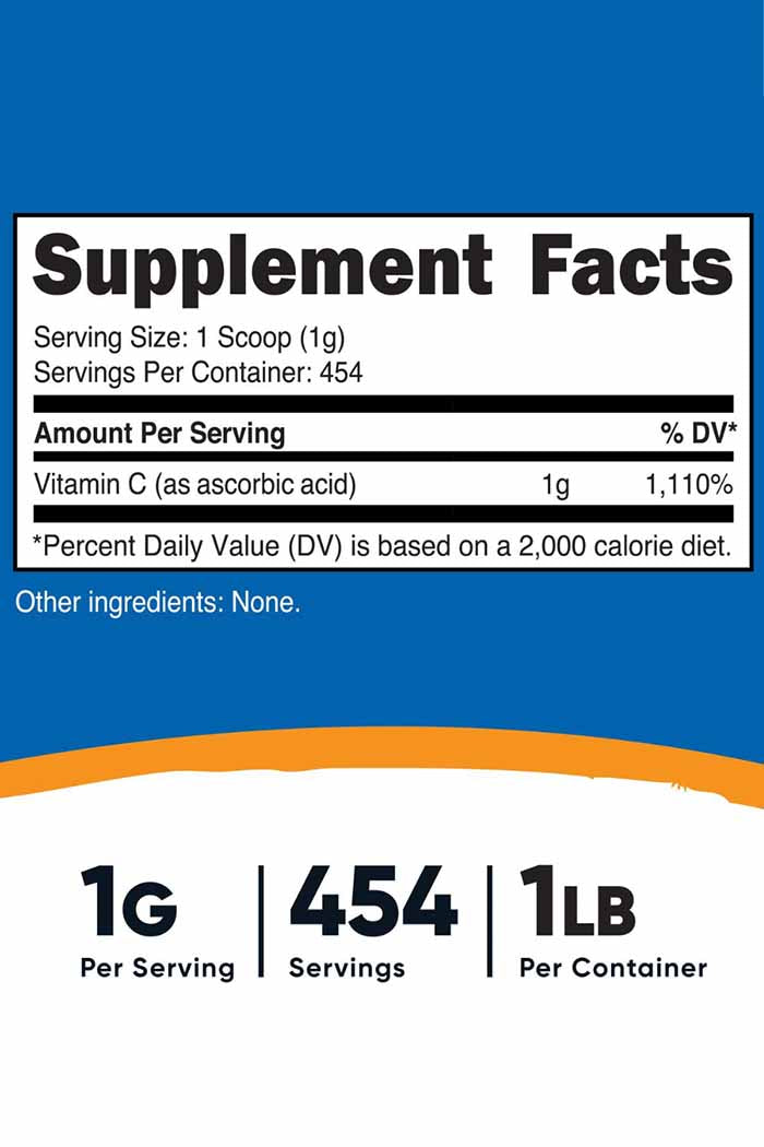 Experience wellness like never before with Nutricost's Vitamin C Powder. This potent, non-GMO, and gluten-free supplement is an exceptional source of Ascorbic Acid. With Discount Annex, get this high-quality, third-party tested, and pure Vitamin C powder at an unbeatable price. Make a worthwhile investment in your health today!