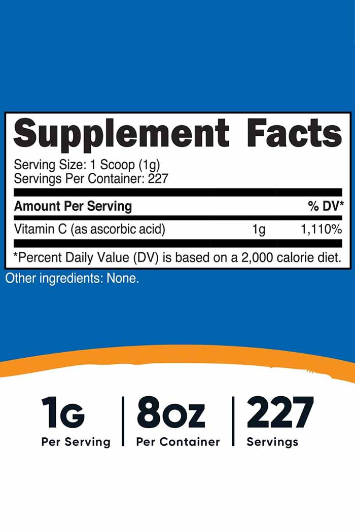 Experience wellness like never before with Nutricost's Vitamin C Powder. This potent, non-GMO, and gluten-free supplement is an exceptional source of Ascorbic Acid. With Discount Annex, get this high-quality, third-party tested, and pure Vitamin C powder at an unbeatable price. Make a worthwhile investment in your health today!