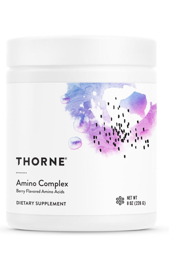 Unleash the power of Thorne's Amino Complex available at Discount Annex. This scientifically formulated blend rich in EAAs and BCAAs boosts muscle mass and energy production, an ideal supplement for fitness enthusiasts.