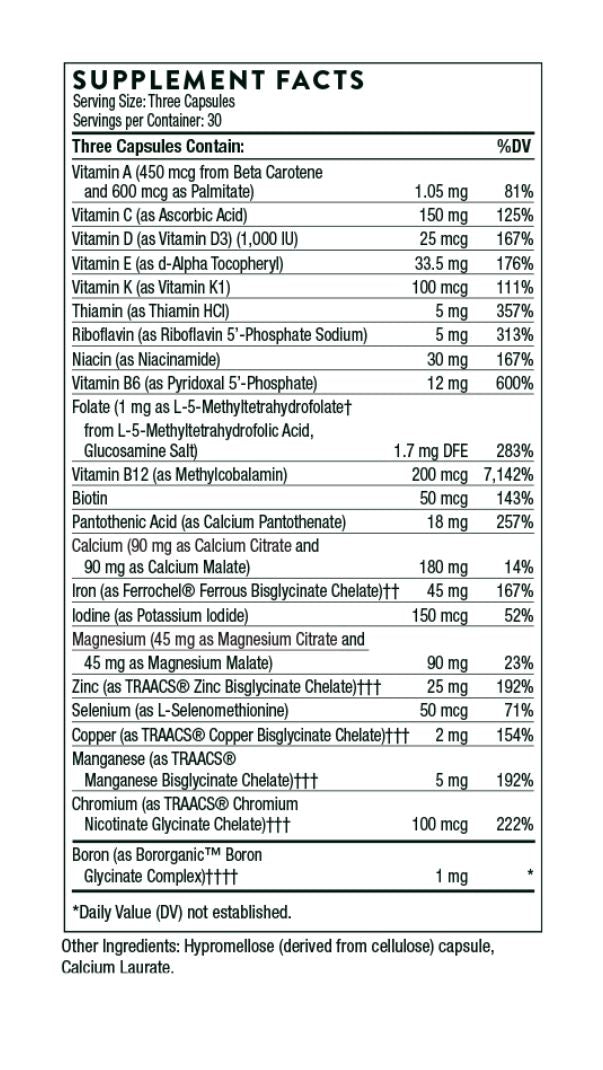 Fortify your journey to motherhood with Thorne's Basic Prenatal from Discount Annex. Specially formulated for women on the path to, or in the stages of pregnancy, and those nursing.